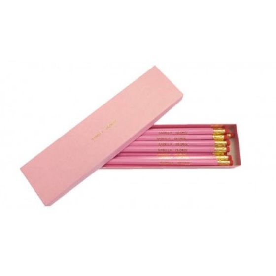 12 Pink Pencils in a Pink Box