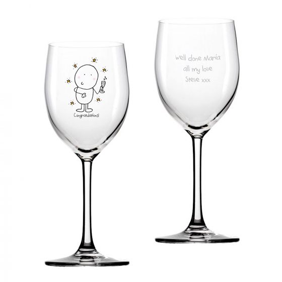 Chilli & Bubbles Congratulation Wine Glass