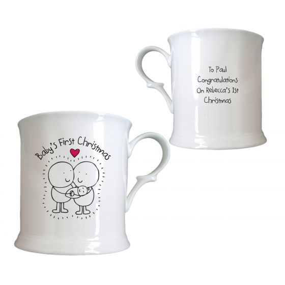 Chilli & Bubbles Babys 1st Christmas Half Pint Tankard