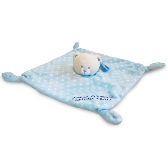 28cm Blue Bear Babys 1st Blanket/Comforter