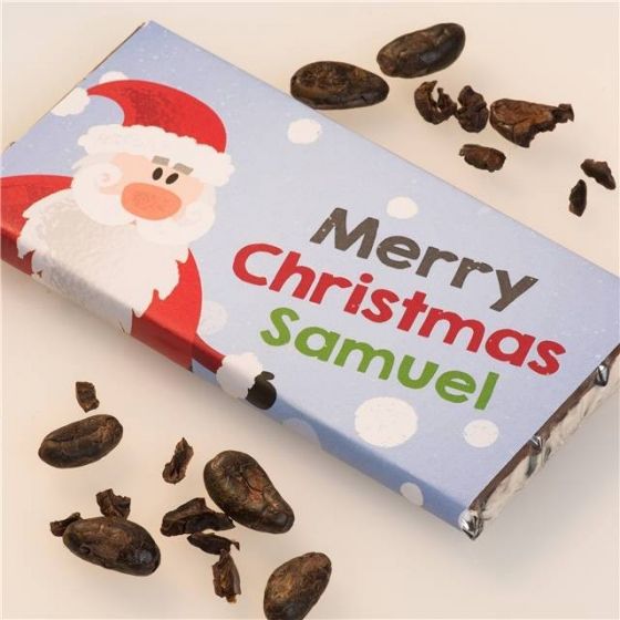 Personalised Christmas Chocolate Bar - Santa