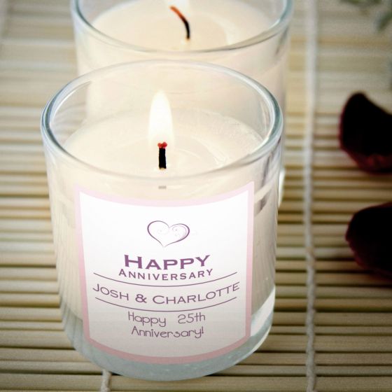 Happy Anniversary Rose Scented Candle