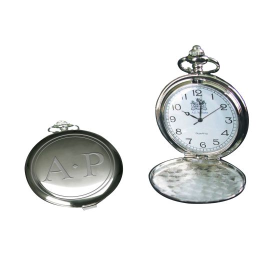 Monogram Circle Chrome Fob Watch