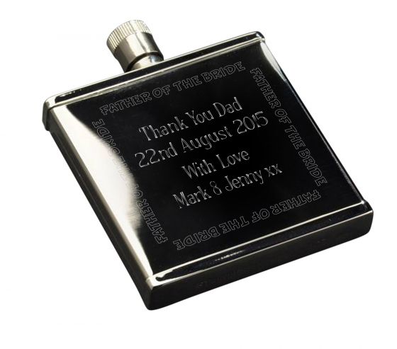 Wedding Party S/S 2oz Hipflask