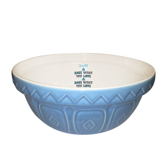 Bake What You Love Blue Mixing Bowl