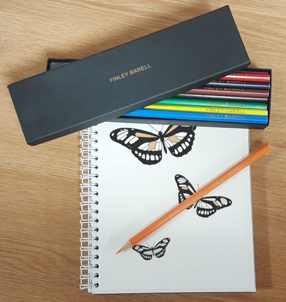 12 Colouring Pencils in a Black Box