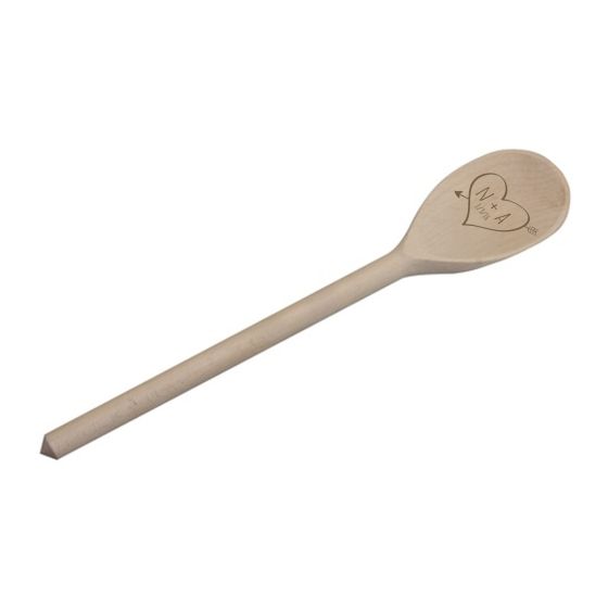 Sketch Heart Wooden Spoon