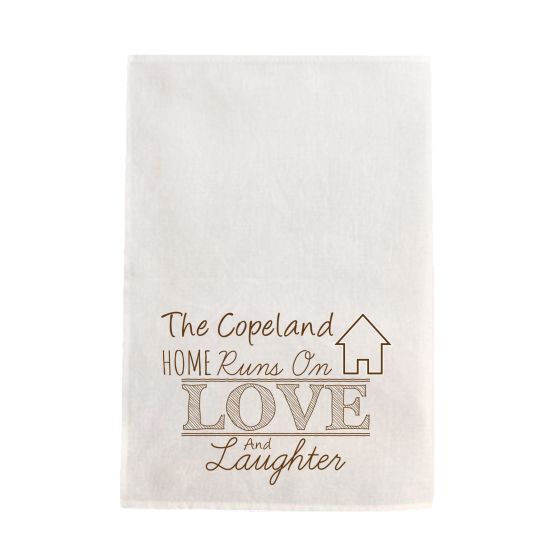 Love and Laughter Tea Towel