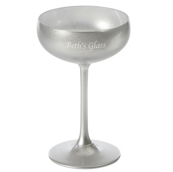 Olympic Silver Champagne Saucer
