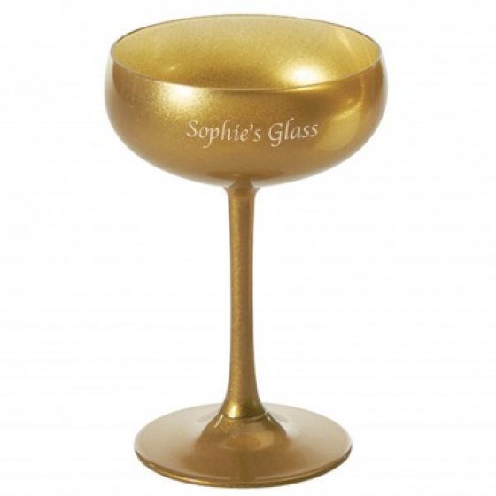 Olympic Gold Champagne Saucer