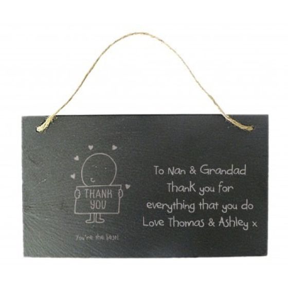 Chilli & Bubbles Thank You Slate Hanging Sign