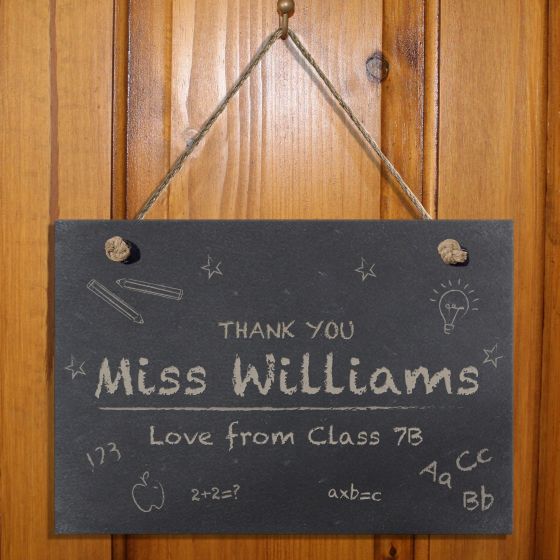 Chalkboard Classroom Slate Hanging Sign