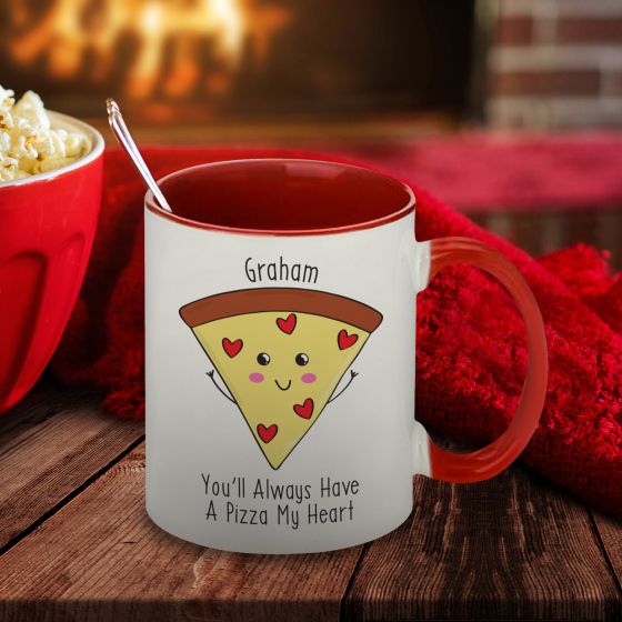 Pizza My Heart Red Sub Mug