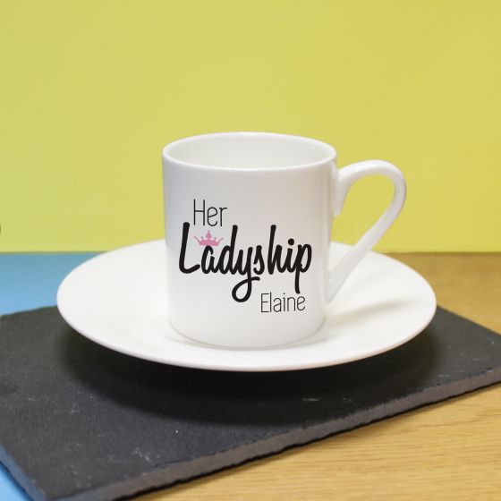 Her Ladyship Espresso Cup & Saucer