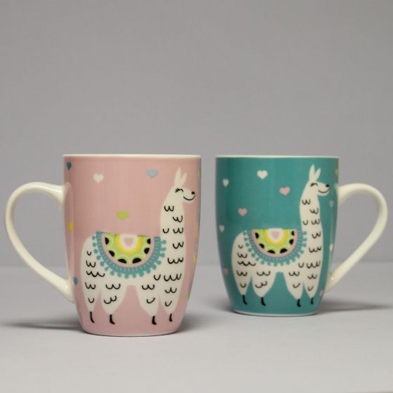 Set of 2 Llama mugs