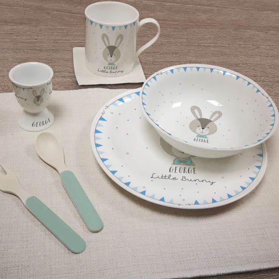Little Bunny Blue Breakfast Set