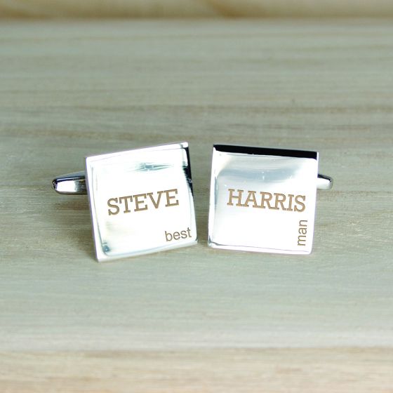 Modern Style Wedding Cufflinks