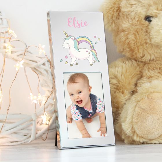Personalised  Baby Unicorn 3x2 Photo Frame