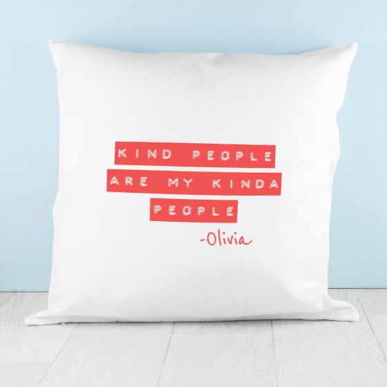 Kind People (Red) Cushion Cover