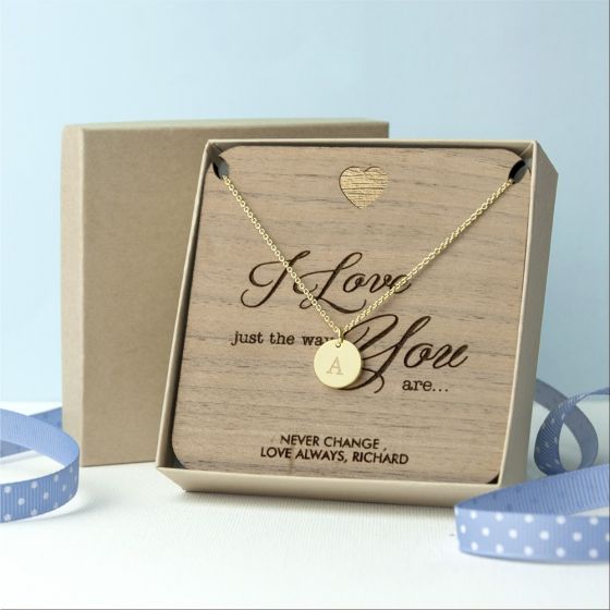 Personalised Just The Way You Are Necklace & Keepsake